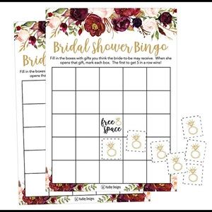 Bridal Shower Bingo Cards